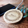 Nan's Personalised Gift Round Wireless Desk Pad Phone Charger