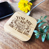 Mum Favourite Parent Personalised Gift Square Wireless Desk Pad Phone Charger