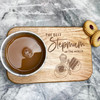 The Best Stepmum Personalised Gift Tea Coffee Tray Biscuit Snack Serving Board