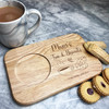 Mum's Tea & Biscuits Personalised Tea Coffee Tray Biscuit Snack Serving Board