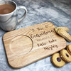 This Grandma Belongs To Names Heart Personalised Gift Tea Tray Biscuit Board