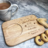 Like A Mum Stepmum Personalised Gift Tea Tray Biscuit Snack Serving Board