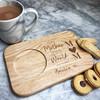 Mum Heart Personalised Gift Tea Coffee Tray Biscuit Snack Serving Board
