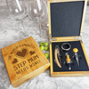 The Worlds Greatest Step Mum Needs Wine Personalised Wine Accessories Box Set