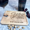 Amazing Mum all I want Mother's Day Personalised Gift Wine Holder Nibbles Tray