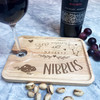 Step Mum Naughty Nibbles Personalised Wine Holder Nibbles Snack Serving Tray