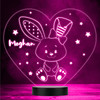 Stars Cute Bunny Girl Heart Led Lamp Personalised Gift Night Light