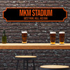 Hull City Mkm Stadium Black & Orange Any Text Football Club 3D Train Street Sign