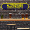 Oxford United Kassam Stadium Blue & Yellow Any Text Football Club 3D Train Street Sign