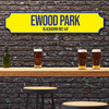 Blackburn Rovers Ewood Park Yellow & Blue Stadium Any Text Football Club 3D Train Street Sign