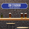 Wigan Athletic Blue & White Stadium Any Text Football Club 3D Train Street Sign