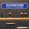 Hamburger Sv Volksparkstadion Royal Blue & White Stadium Any Text Football Club 3D Street Sign