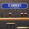 Birmingham City St Andrew'S Blue & White Stadium Any Text Football Club 3D Train Street Sign