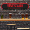 Afc Bournemouth Vitality Stadium  Black & Red Any Text Football Club 3D Train Street Sign