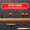 Stoke City Red & White Stadium Any Text Football Club 3D Train Street Sign