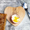 Baby Boy Bunny Easter Personalised Gift Heart Shaped Breakfast Egg Holder Board