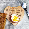 Have A Cracking Easter Chick Personalised Gift Heart Breakfast Egg Holder Board