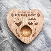 Have A Cracking Easter Chick Personalised Gift Heart Breakfast Egg Holder Board