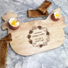 Easter Good Egg Personalised Gift Eggs Toast Chicken Breakfast Board