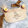 Easter Bunny Bike Personalised Gift Eggs Toast Chicken Breakfast Board
