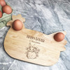 Bunny And Flower Easter Personalised Gift Eggs Toast Chicken Breakfast Board