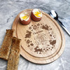 Easter Wreath Personalised Gift Toast Egg Breakfast Serving Board