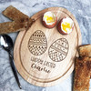 Happy Easter Eggs Personalised Gift Toast Egg Breakfast Serving Board