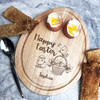 Cute Easter Chicks Personalised Gift Toast Egg Breakfast Serving Board