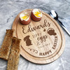 Dippy Eggs & Happy Easter Personalised Gift Toast Egg Breakfast Serving Board
