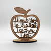Apple Thank You Teacher Keepsake Ornament Engraved Personalised Gift
