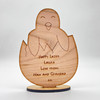 Easter Chick Keepsake Ornament Engraved Personalised Gift