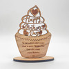 Mothers Day Cupcake Keepsake Ornament Engraved Personalised Gift