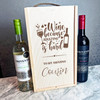 Wine Because Adulting Is Hard Amazing Cousin Double Two Bottle Wine Gift Box
