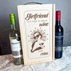 Girlfriend It's Time To Drink Wine Relax Lady Drink Two Bottle Wine Gift Box