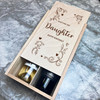 Pretty Hearts Just For You Daughter Birthday Double Two Bottle Wine Gift Box