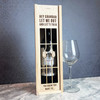 Grandad Let Me Out Lets Talk Prison Bars Wooden Rope Single Bottle Wine Gift Box