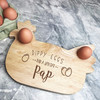Pap Dippy Eggs Chicken Personalised Gift Breakfast Serving Board