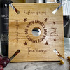 Happy Father's Day Thanks Dad Personalised Gift 4 Wine Glass & Bottle Holder