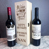 Wine Good Idea Birthday World's Greatest Nan Personalised 1 Wine Bottle Gift Box