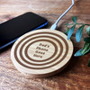 Target Phone Goes Here Dad Personalised Round Wireless Phone Charger Pad