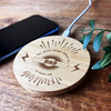This Phone Charger Belongs To Dad Personalised Round Wireless Phone Charger Pad
