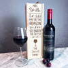 Thank You Teacher Our Child Might Be The Reason 1 Bottle Personalised Wine Box