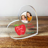 Thank You Teacher Apple Thank You Photo Heart Clear Heart Personalised Gift