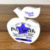 Just For You Teacher Thank You Star Blue Banner Pencil Apple Personalised Gift