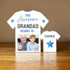 This Awesome Grandad Belongs To 1 Small Football Shirt Photo Personalised Gift
