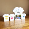This Awesome Dad Belongs To 3 Small Football Shirt Photo Personalised Gift