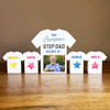 This Awesome Step Dad Belongs To 4 Small Football Shirt Photo Personalised Gift