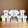 This Awesome Dad Belongs To 6 Small Football Shirt Photo Personalised Gift
