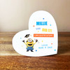 Graduate Cap Minion Scroll You Did It Congratulations Heart Personalised Gift