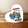 Grandad My Favourite Superhero Birthday Father's Day Heart Personalised Gift